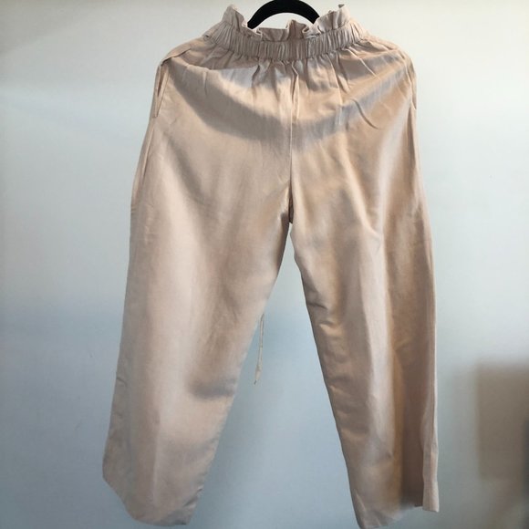CLUB MONACO Blush Leia Linen Pant - Picture 2 of 8